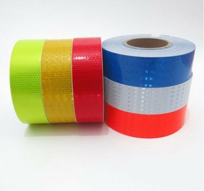 Fluorescence Blue Reflective Safety Warning Tape 5cmx3m
