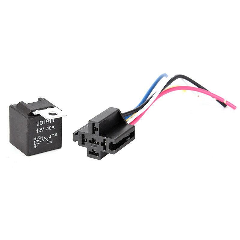 Waterproof Automotive Relay 12V 5Pin 40A Car Relay 12V 5Pin With Relay Socket WF