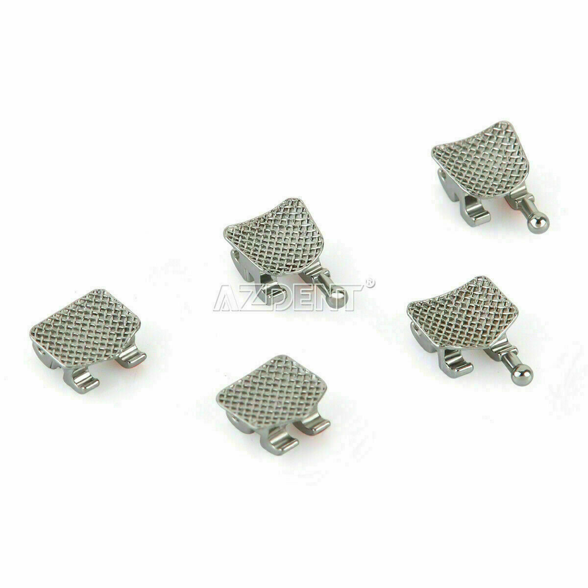 50 X Dental Orthodontics Brackets Braces Mini MBT Slot.018 Hooks 3-4-5 AZDENT
