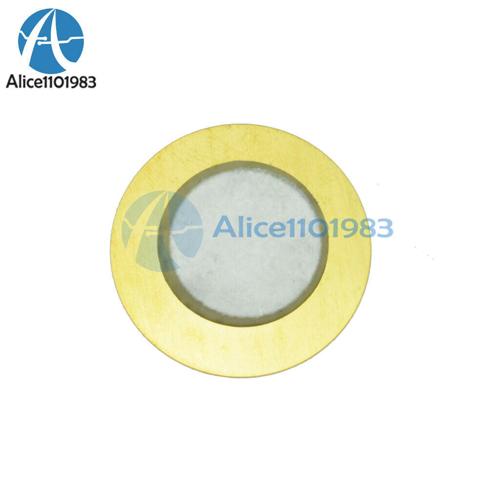 50PCS 18mm Piezo Elements Sounder Sensor Trigger Drum Disc Wire