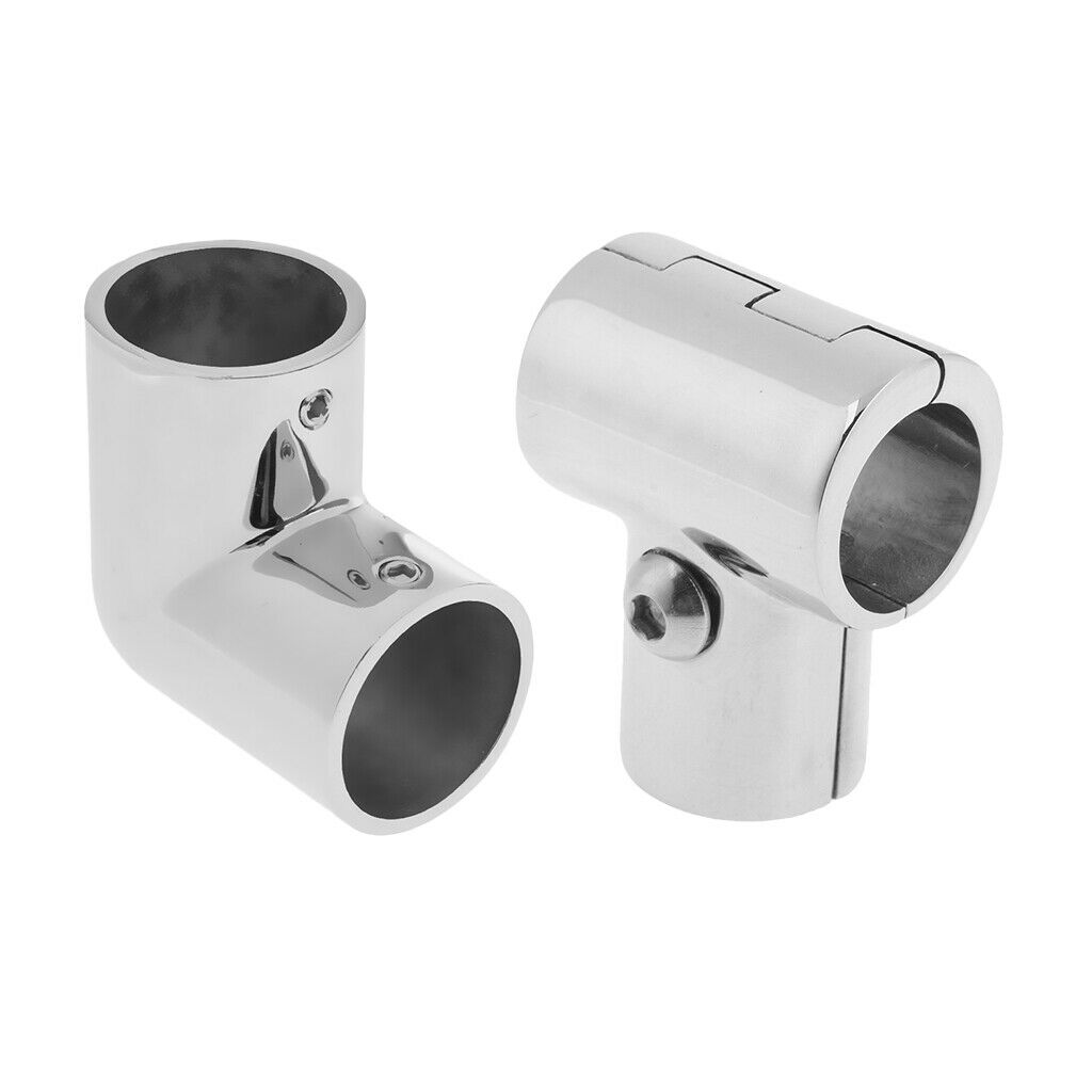 2 Pieces 25mm 1 Boat Handrail Fitting Great Accessory for Boat / Yacht / Kayak
