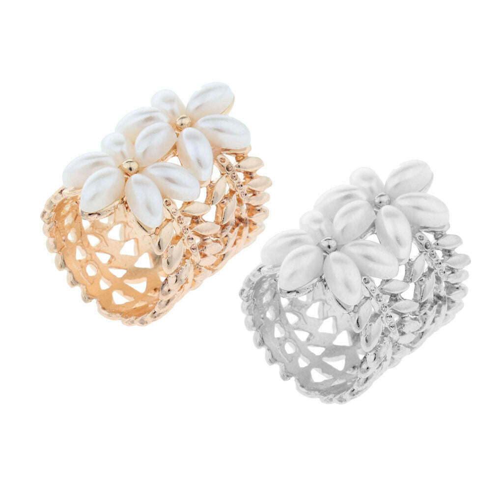 2 Pack Silk Scarf Buckle Clip Women Ladies Cylinder Scarf Ring Holder Plated