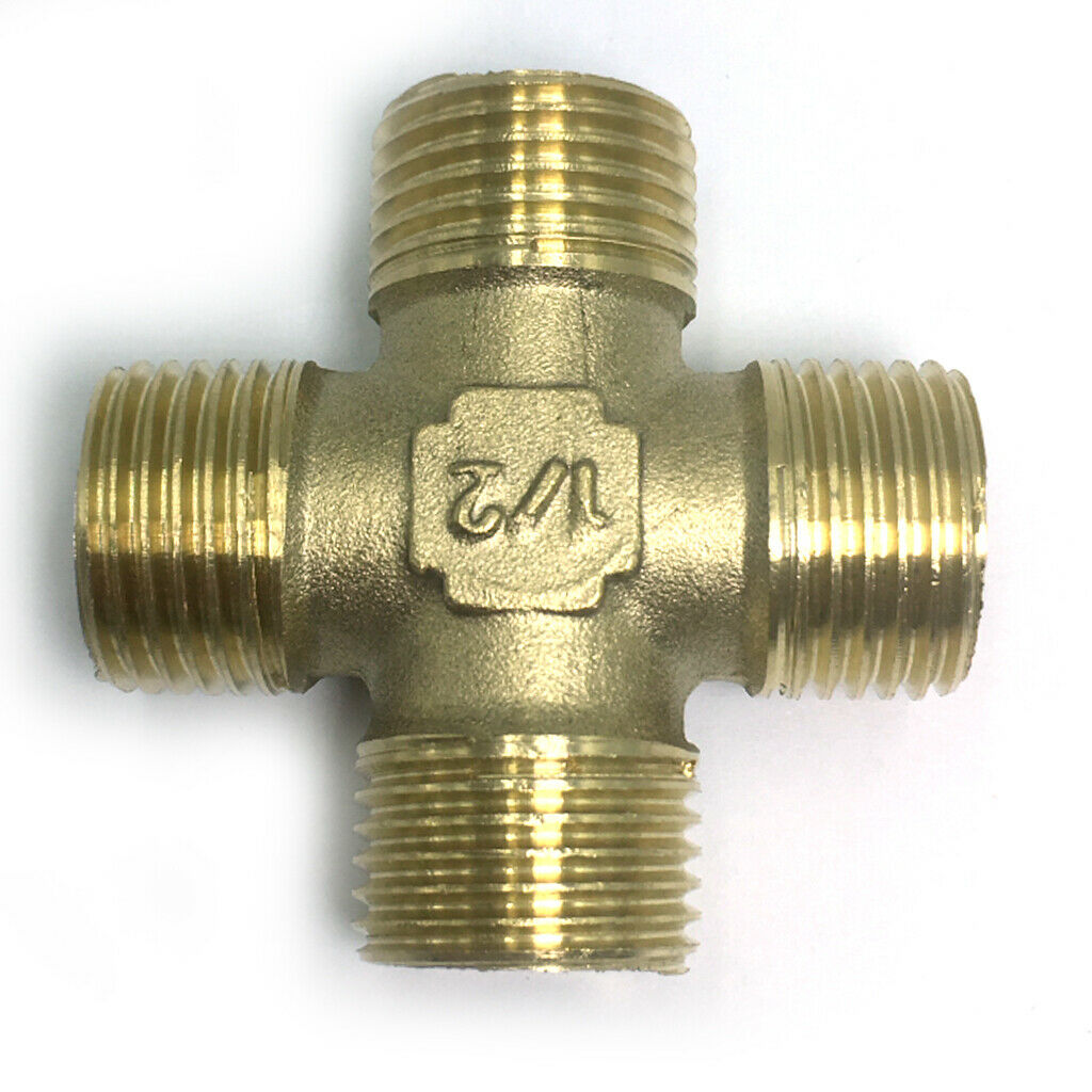DN15 1/2inch Male Coupling Brass Pipe Fitting Connector, Plumbing Adapter