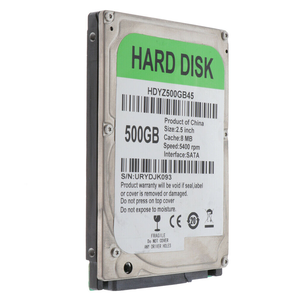 2.5" inch SATA Laptop Internal Hard Drive 500GB HDD Reading speed 70-