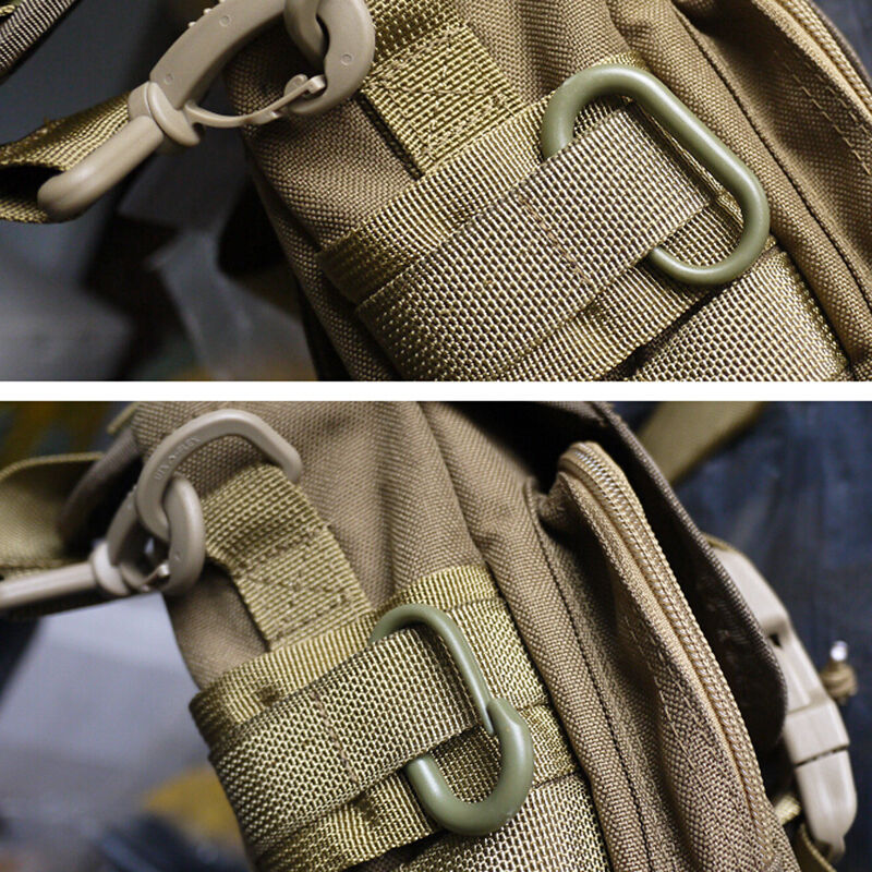 5 PCS Plastic Outdoor Molle Buckle Survival Backpack Carabiner Locking .l8