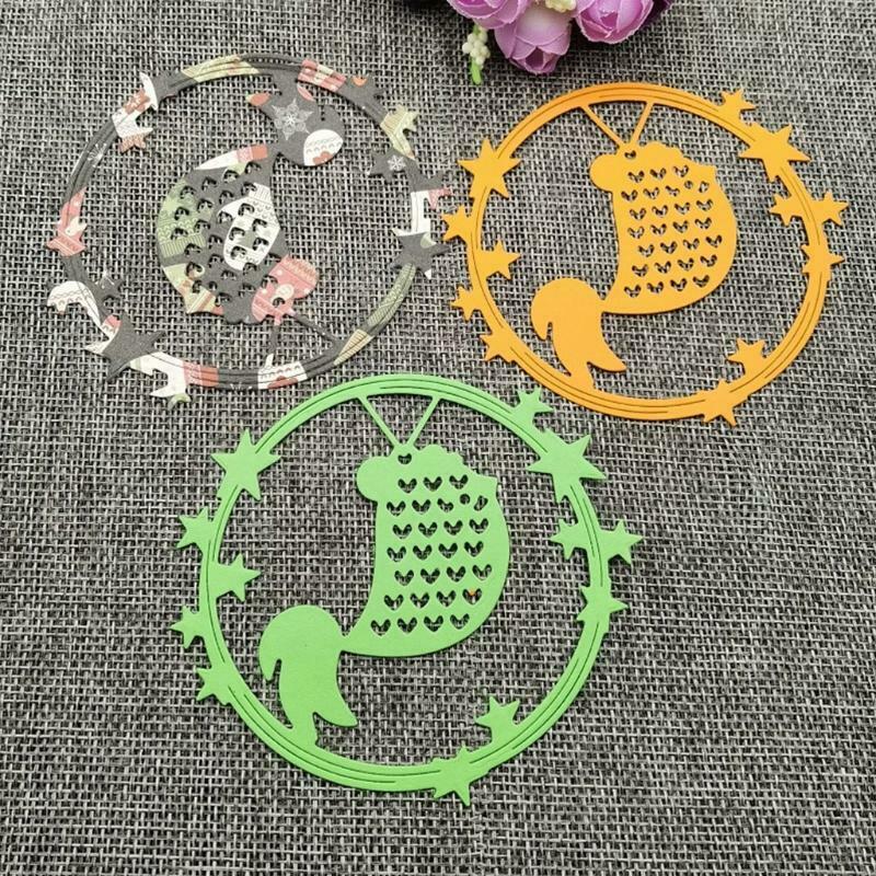 Circle Star Metal Cutting Die Stencil DIY Scrapbooking Album Paper Card Template