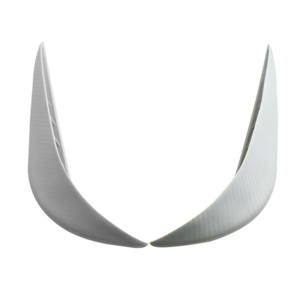 Pair Car Body Door Side Anti-Collision Protector Guard Decorative Strip Grey