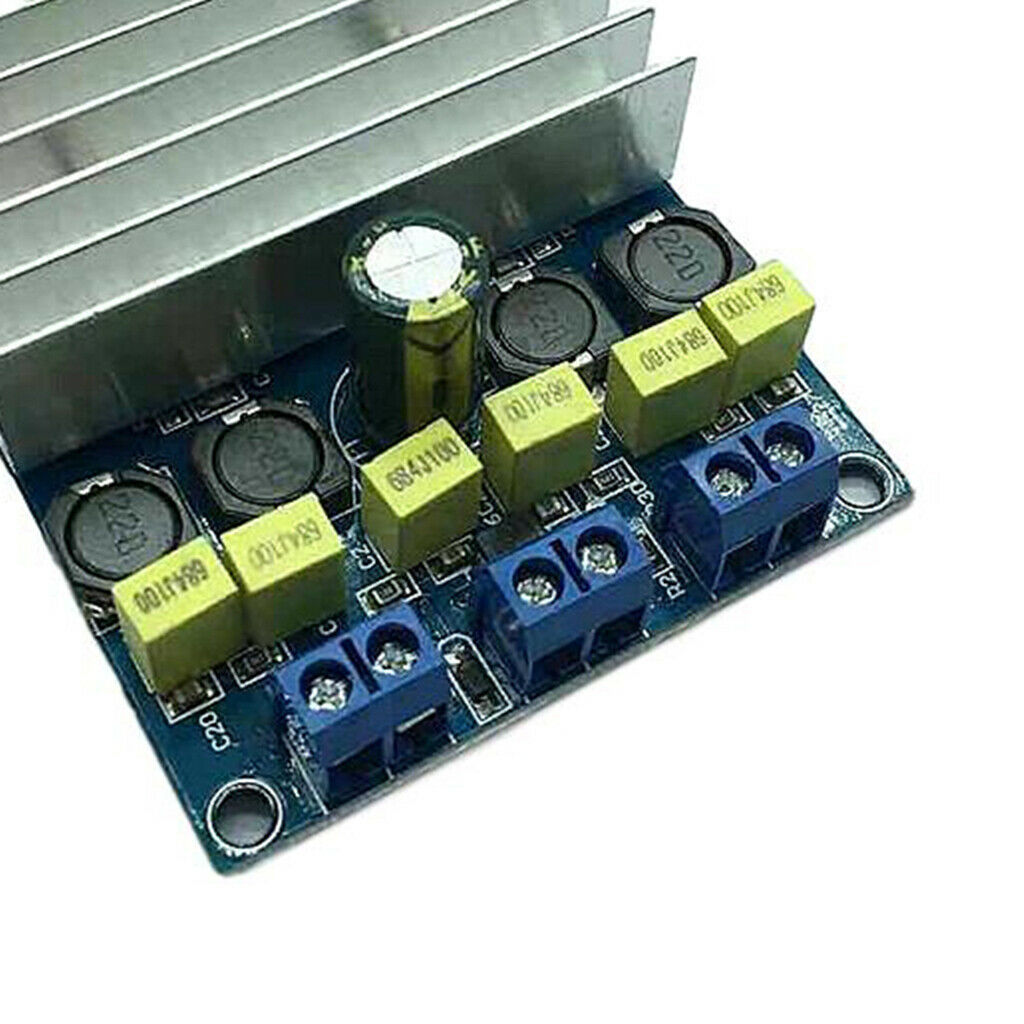 New TDA7492 2x50W 100W D Class Digital Amplifier Board DIY AMP with Radiator