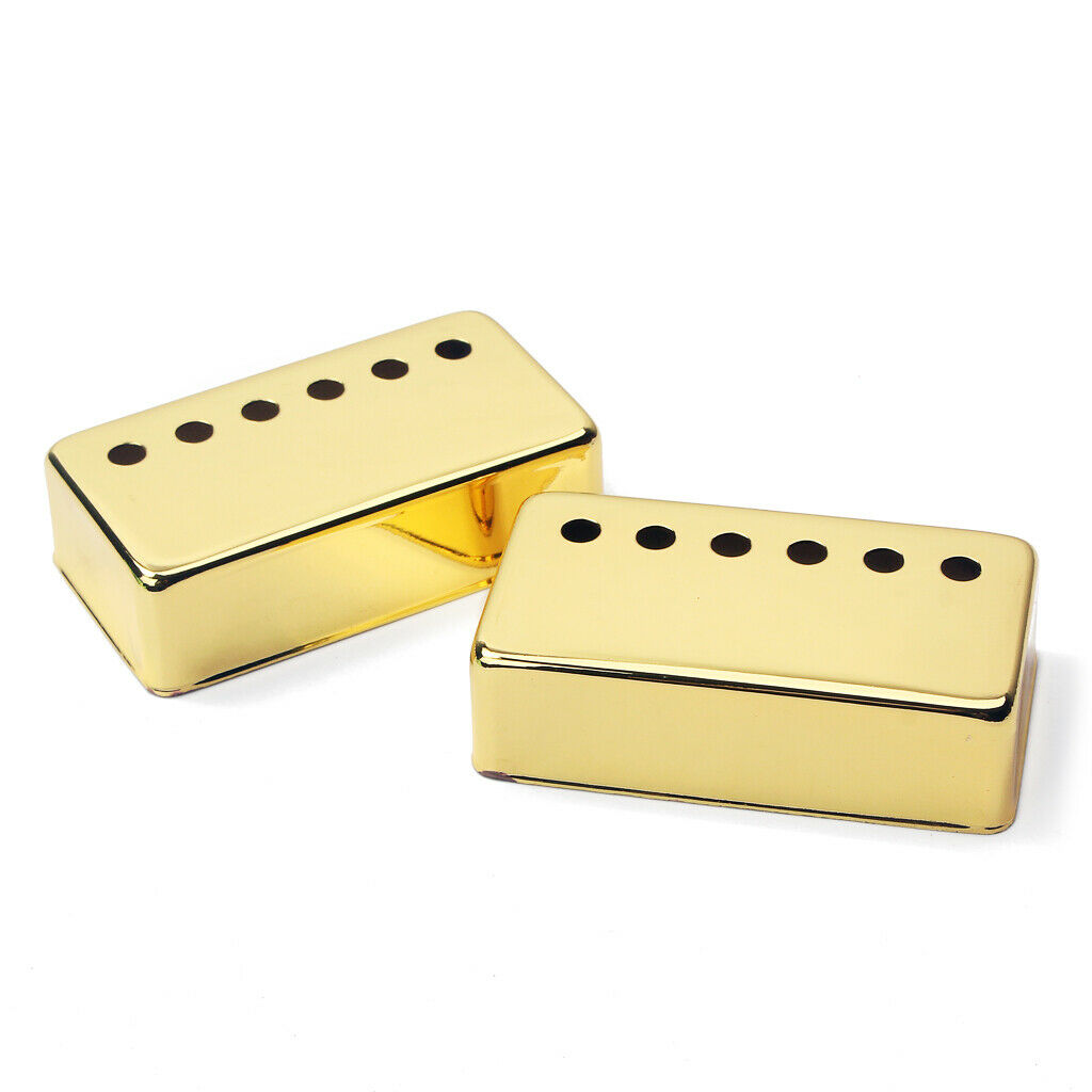 2 Pcs Copper Pickup Covers For LP SG EPI Electric Guitar N + B 70x38x20mm