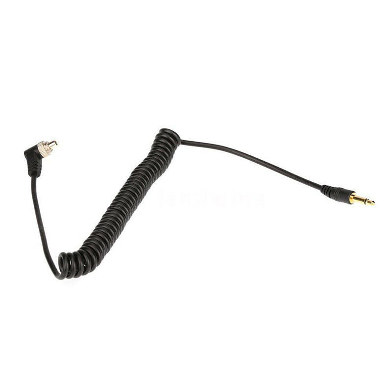3.5mm to Male PC Flash Sync Cable Screw Lock for Trigger Studio Light  Xz