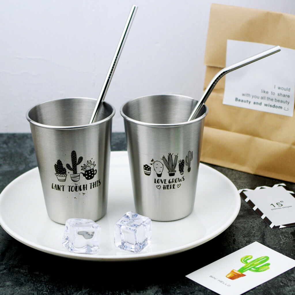 350ml Stainless Steel Water Cup Milk Wine Beer Bottle Coffee Tea Mug A
