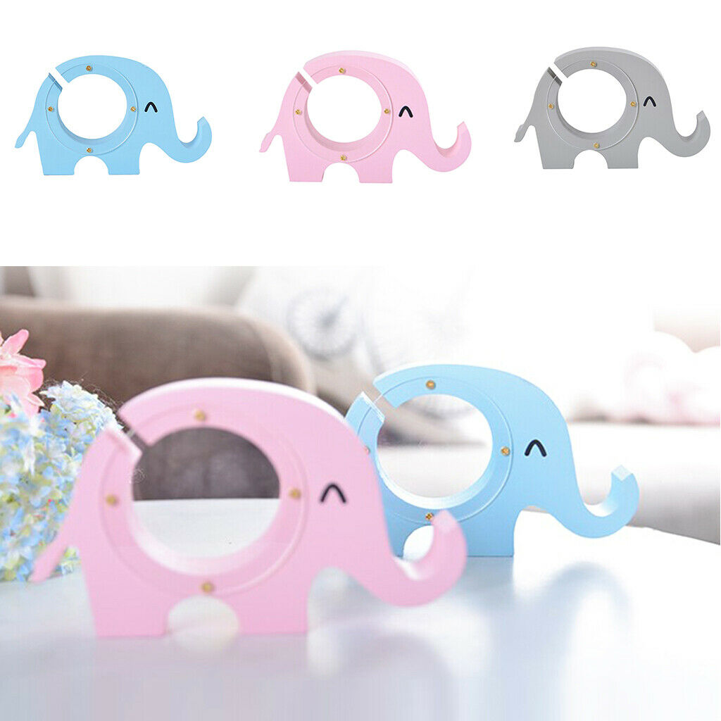 Animal elephant Money Bank Coin Cash Saving Box Piggy Bank Wood Handicraft  Pink