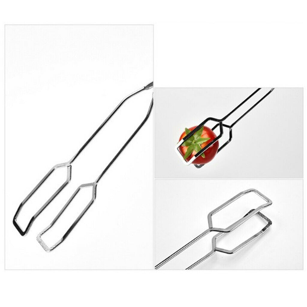4Pcs Food Grade Stainless Steel BBQ Scissors Tongs Kitchen Buffet Pliers,Easy