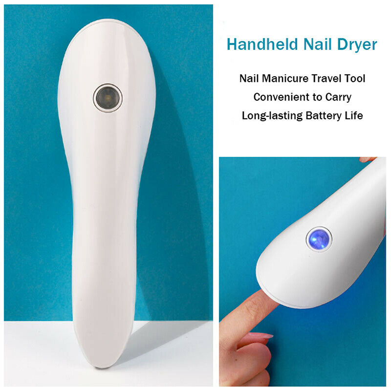 Handheld Nail Dryer 2 UV Lamps Light Quick Dry Mini Phototherapy Lamp ManicuFCA