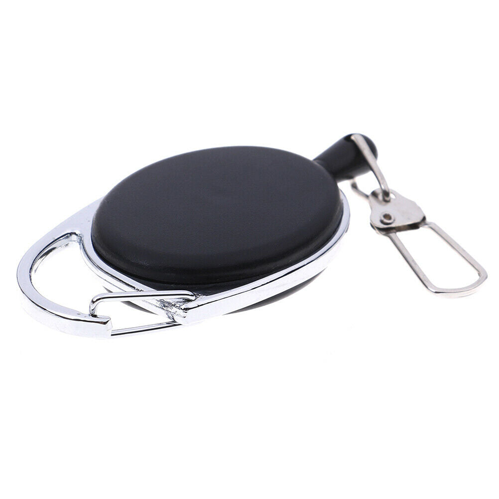 1 Pcs Recoil extendable key chain ring clip pull keyring retrac.l8