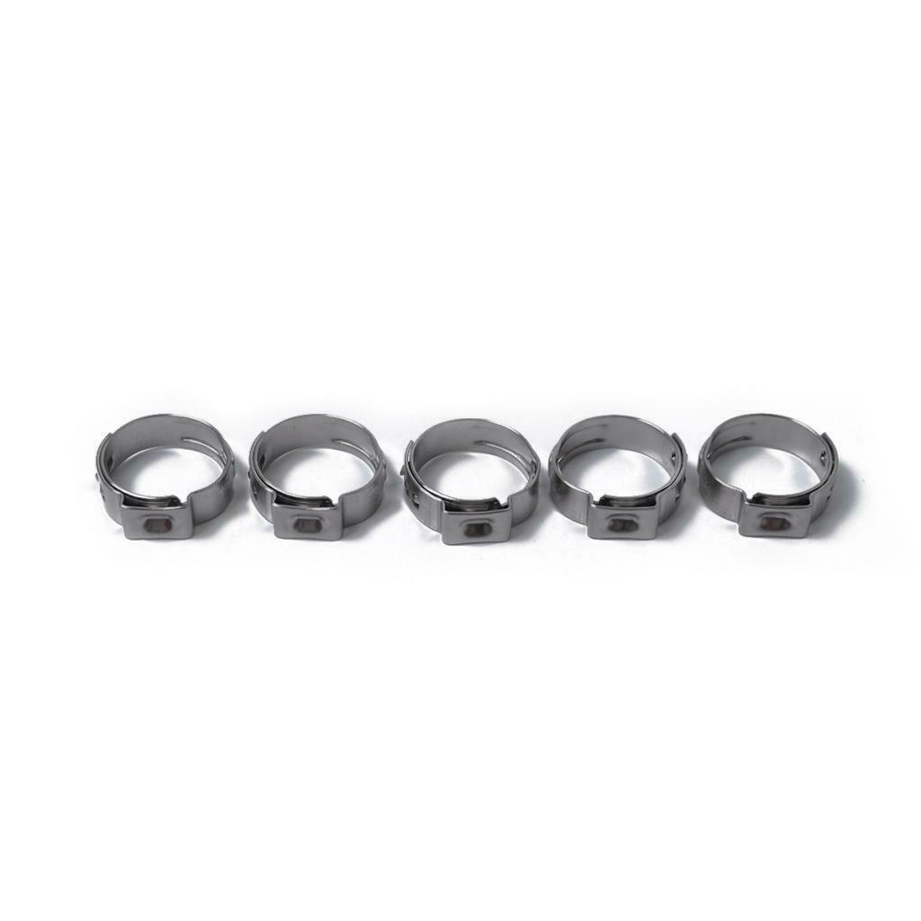 20 Pieces Steel One-ear Hydraulic Hose Clamps 19.4 22.6 Mm 20.3 23.5 Mm