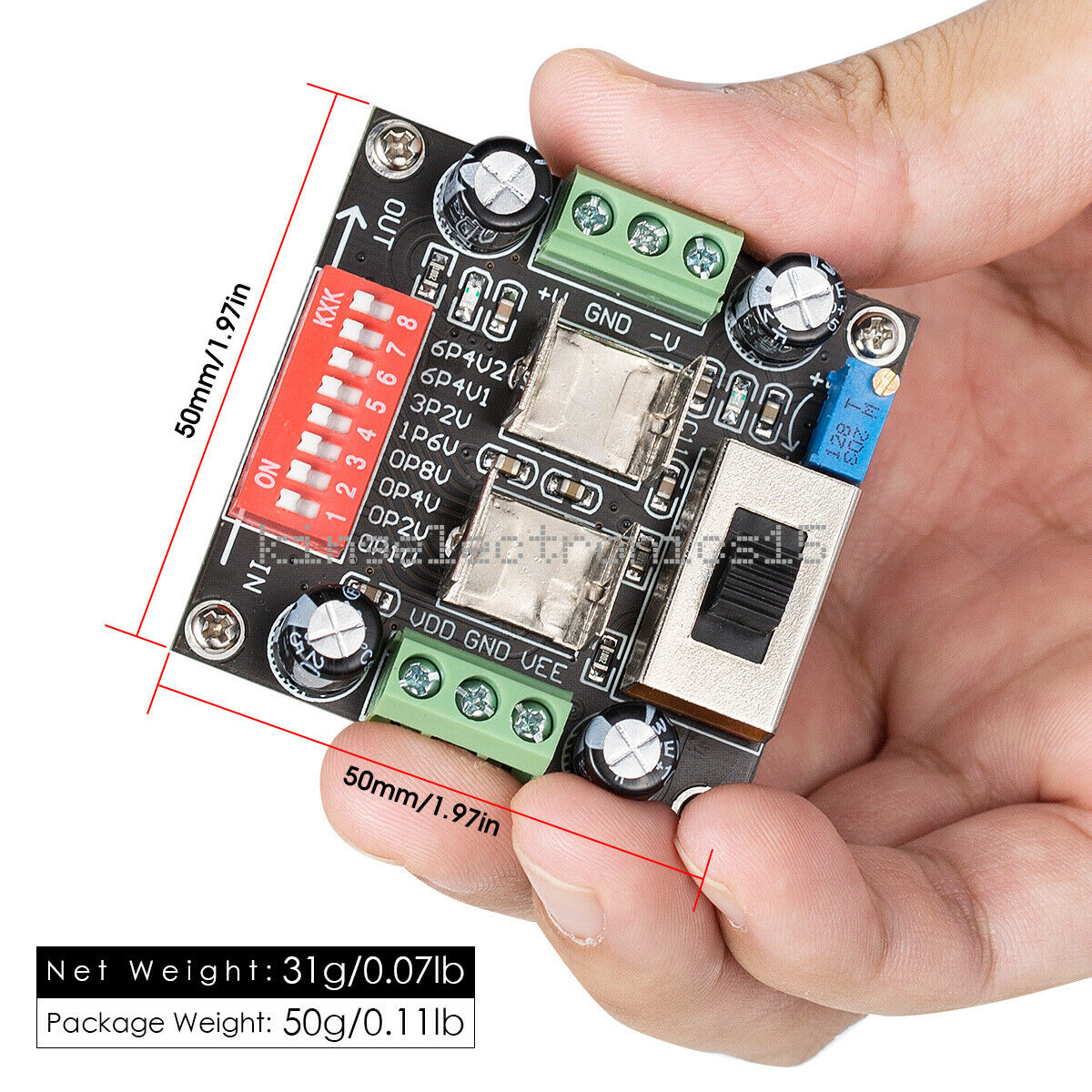1X TPS7A3301 TPS7A4701 Ultra-low Ripple Positive Negative Power Supply Module