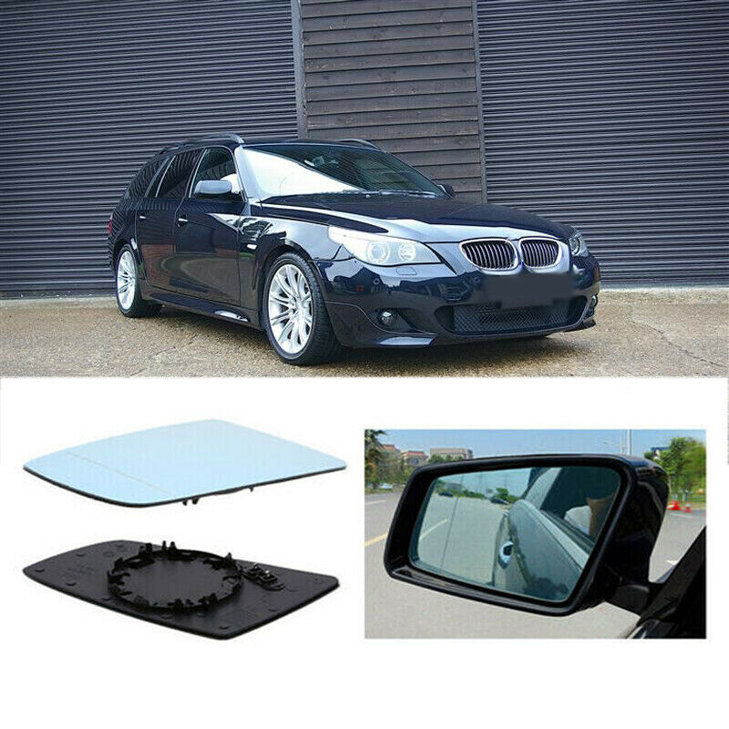 For BMW 6-Series E64 2004-2010 Blue Passenger Side Rearview Mirror Glass Heated