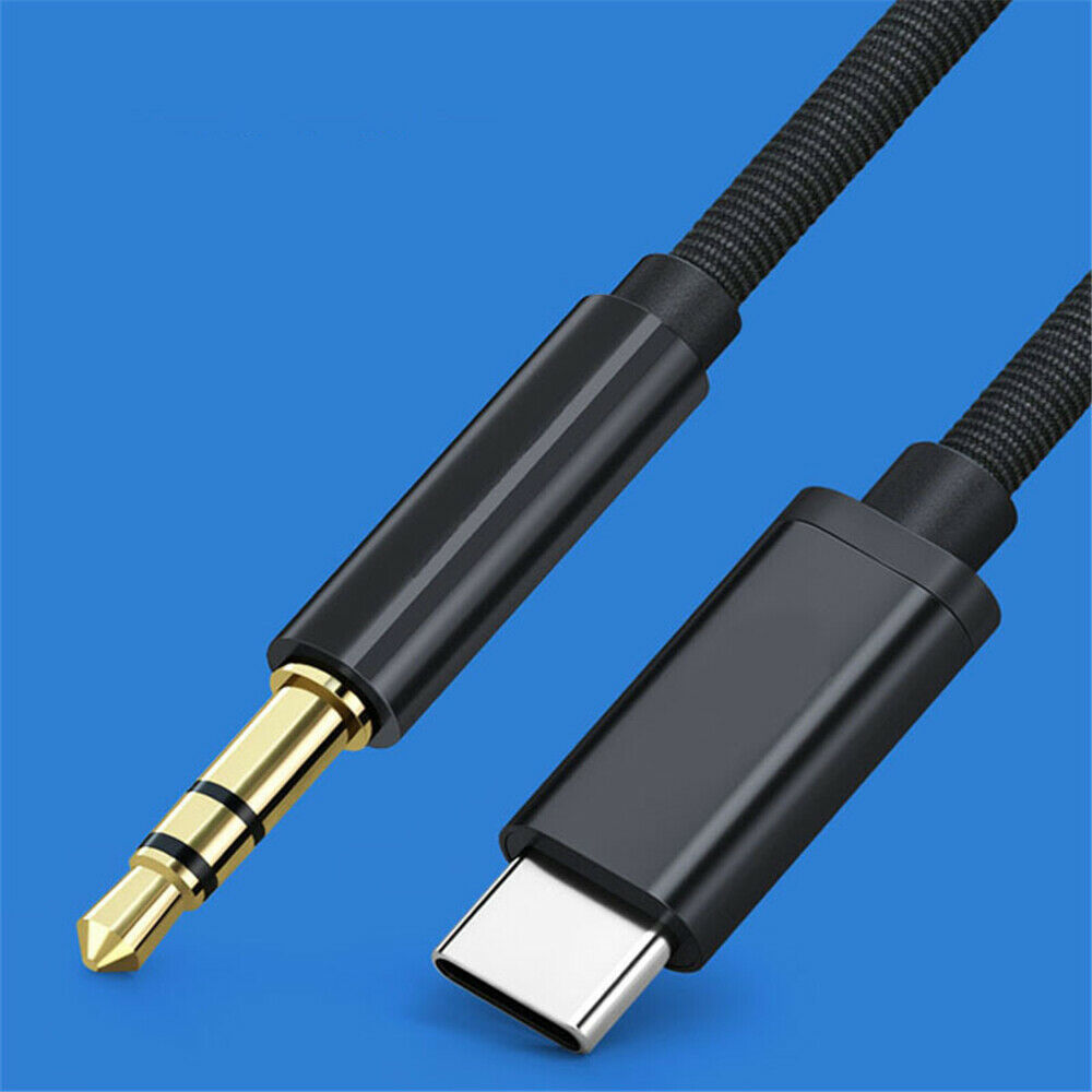 USB C to 3.5mm Audio Aux Jack Cable Type C Adapter Headphone Stereo Cord Cable