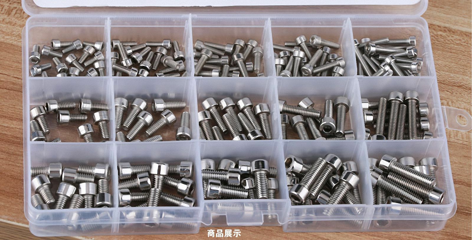 96Pcs 304 Stainless Steel 4-40 to 1/4"-20 Allen Hex Socket Head Cap Screws Bolts