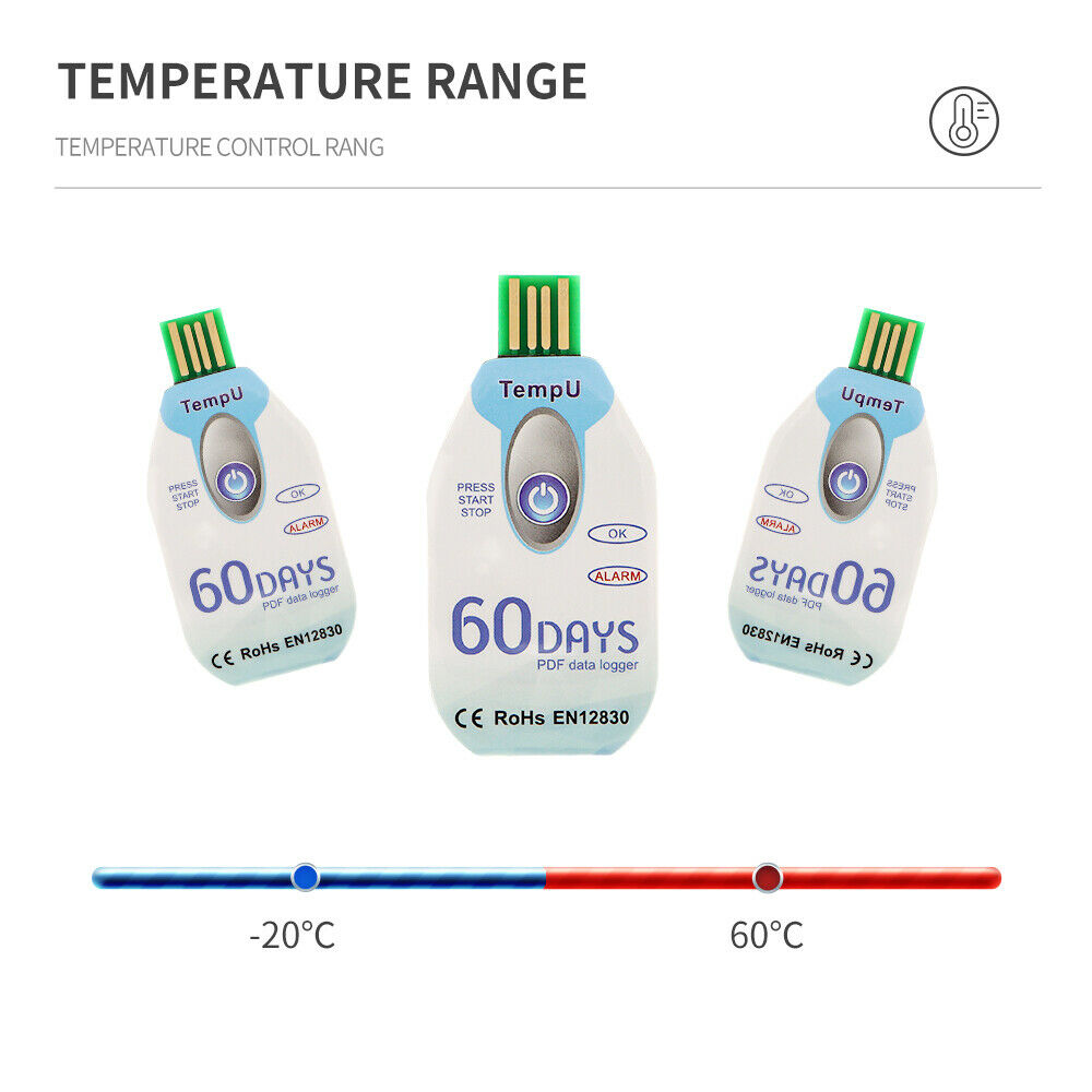 Single Use LED USB Temperature Humidity Data Logger Recorder PlugÂ andÂ Read PDF
