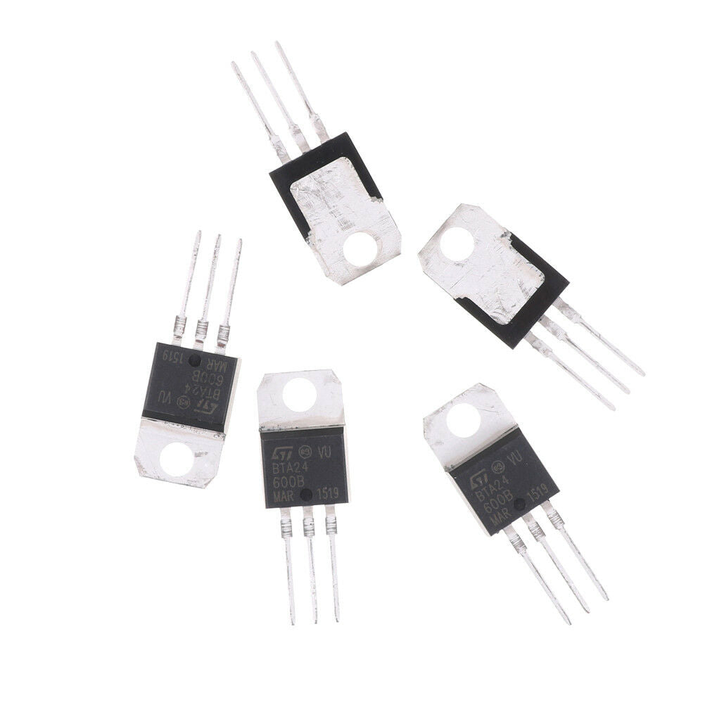5Pcs BTA24-600B BTA24 TRIAC 600V 24A TO-220A.l8