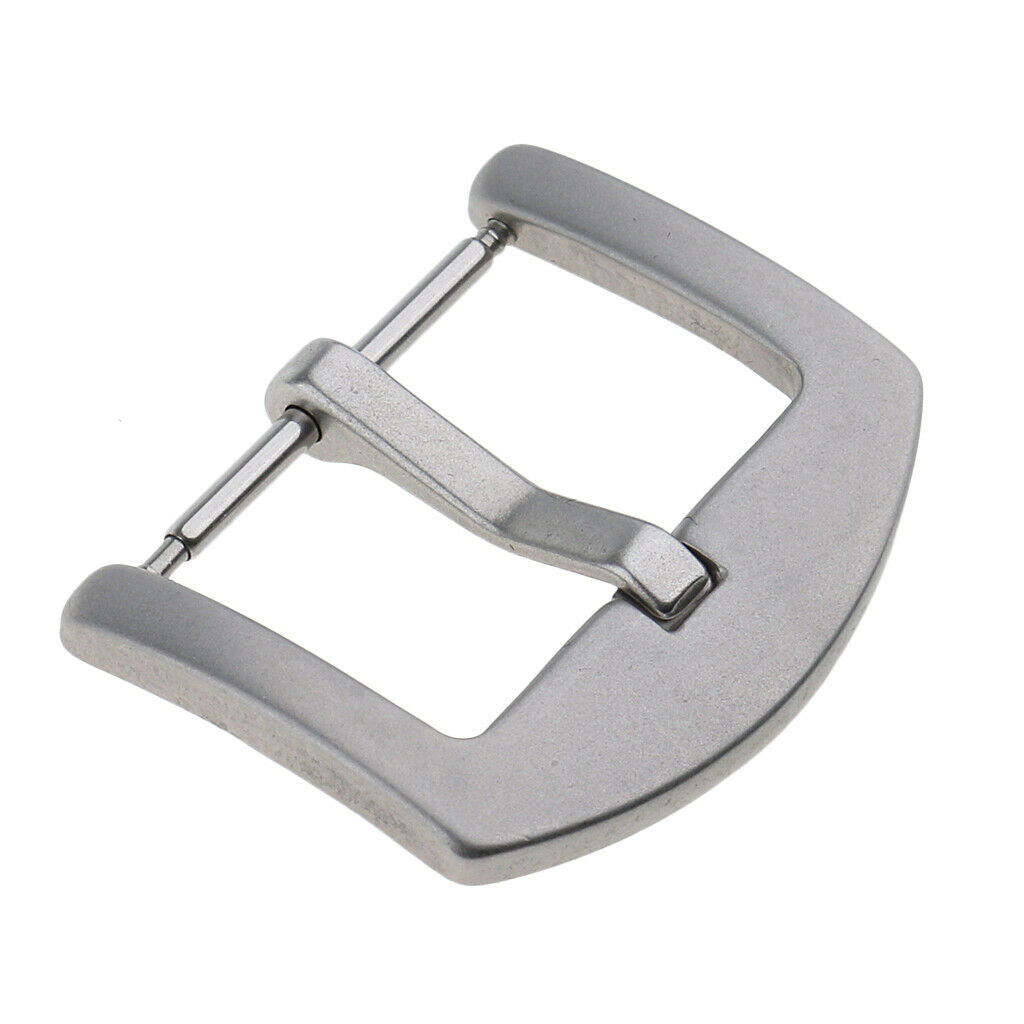 Matte Finished Stainless Steel Spring Bar Watch Strap Bands Buckle 22mm