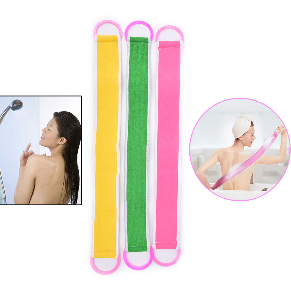 Soft Back Strap Exfoliating Body Bath Shower Back Sponge Brush Scrubber V.l8