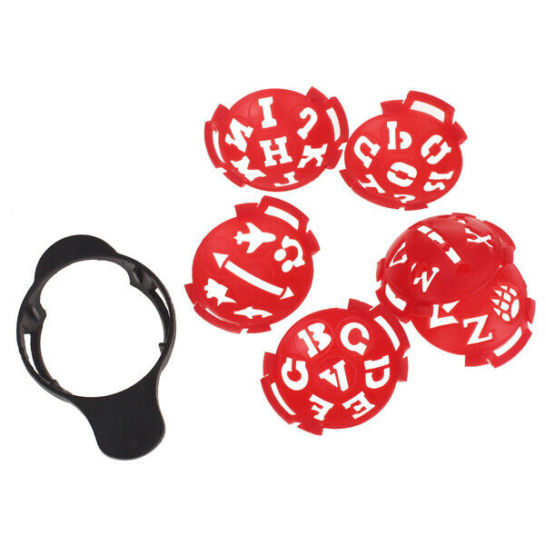5 Set Golf Ball Line Marker Templates Different Pattern Drawing Alignment Tool