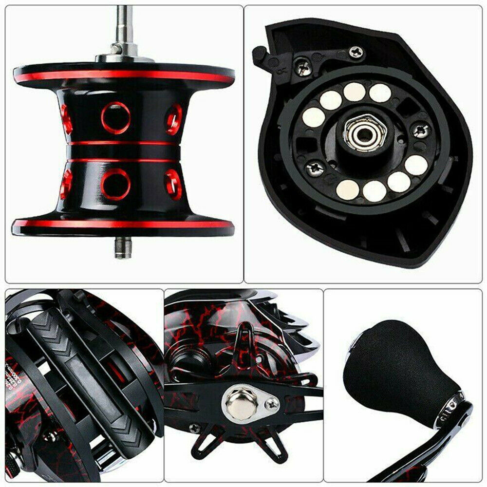 7:1:1 18+1BB 10KG Baitcasting Reel Fishing Reel Magnetic Brake CNC Spool New LIN