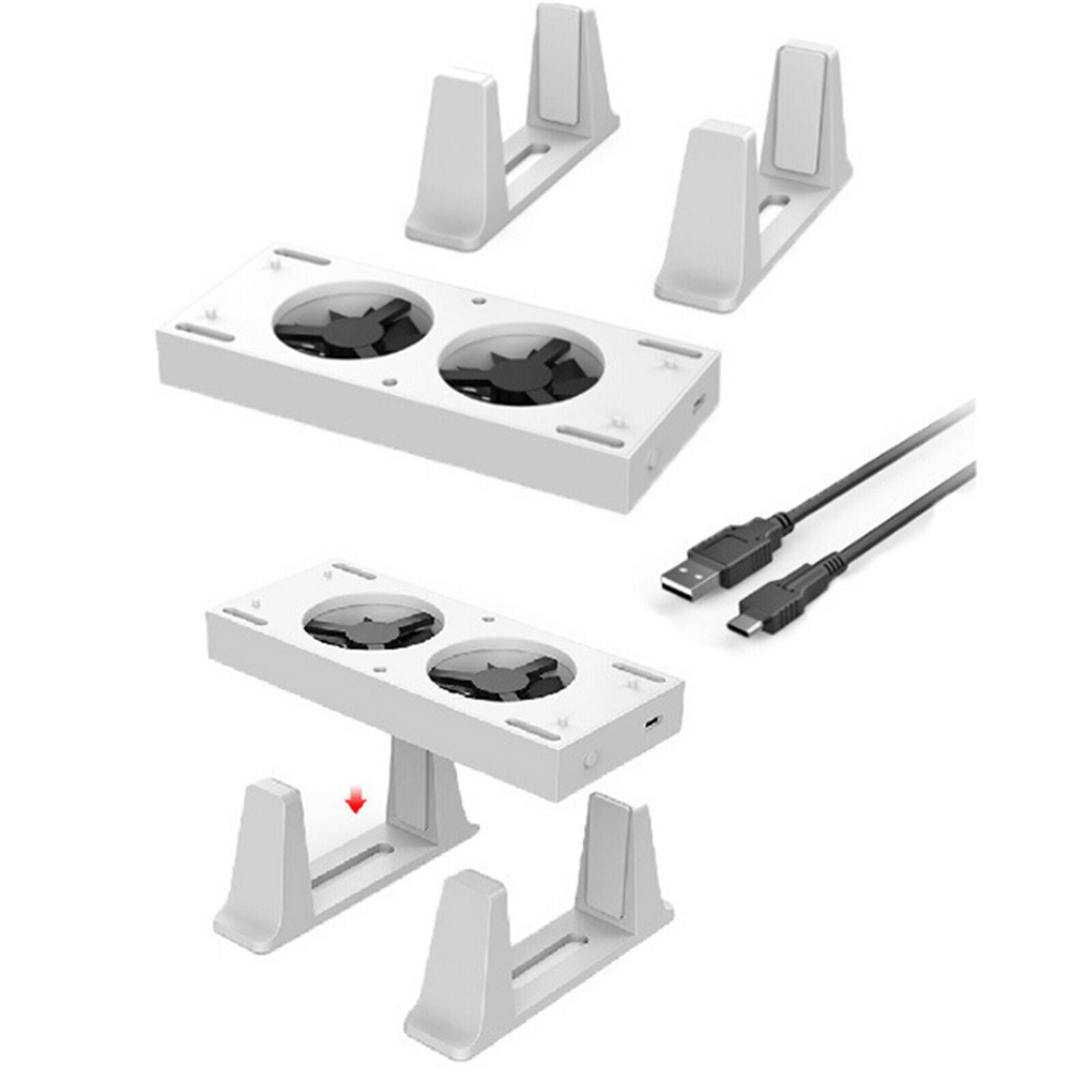 Vertical Stand Bracket for   Series S Console w/ Double Cooling Fan