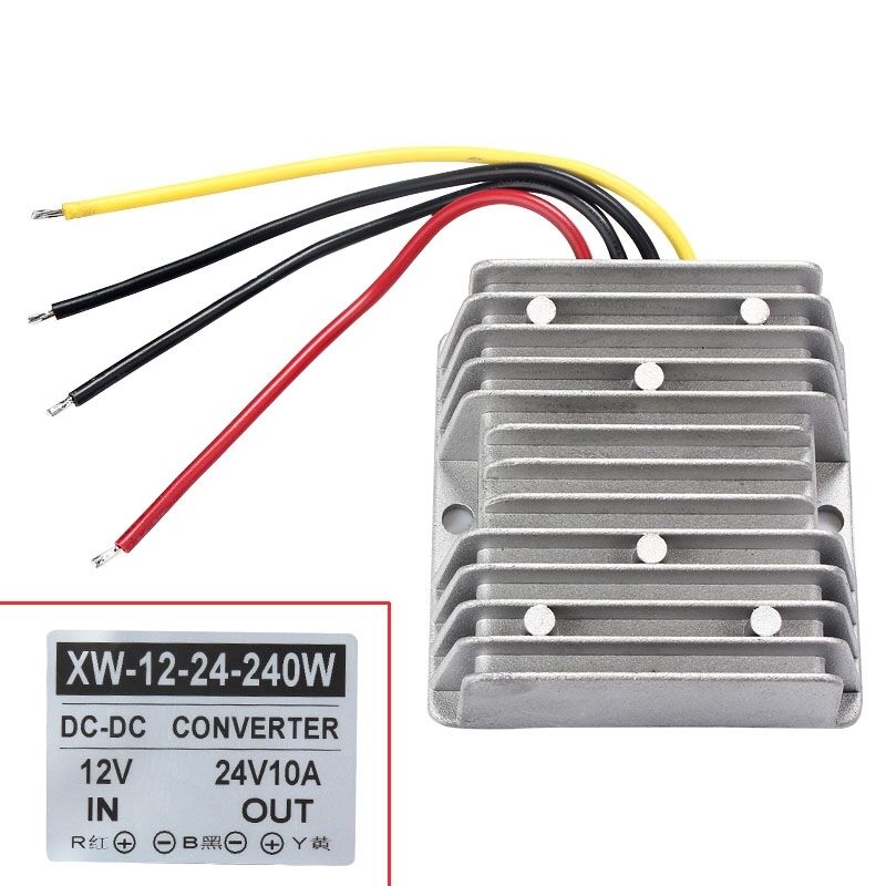 Waterproof 12V to 24V DC-DC Step Up Power Supply Converter Boost Buck 10A 240W