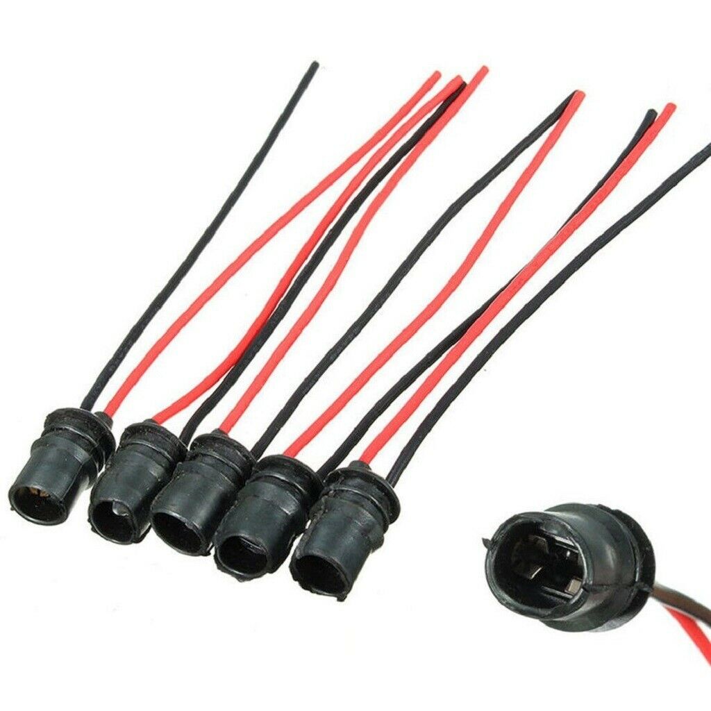 168 194 2825 2827 904 906 912 921 W5W T10 Cable Harness Sockets for LED Lamps,