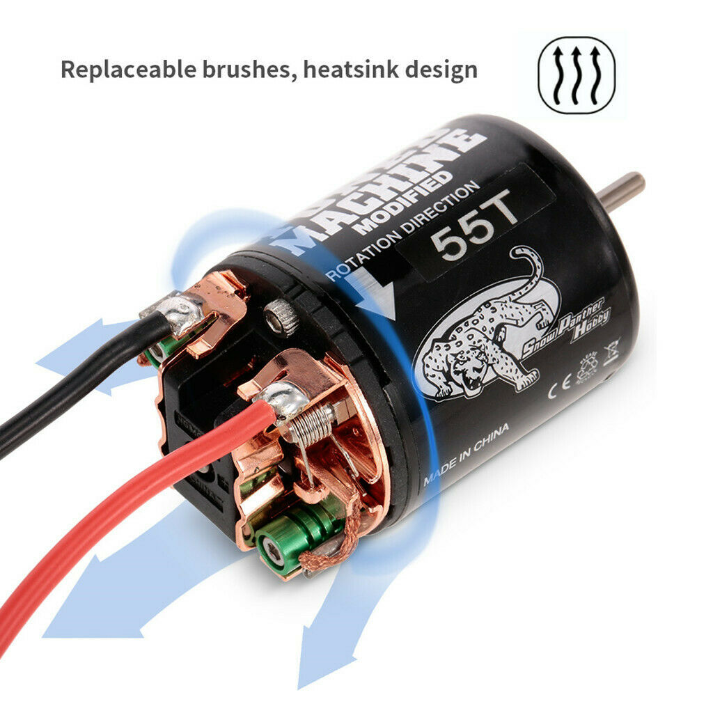 2Pieces RC 540 Brushed Motor High Torque for 1/10 Axial D90 TRX4 Parts