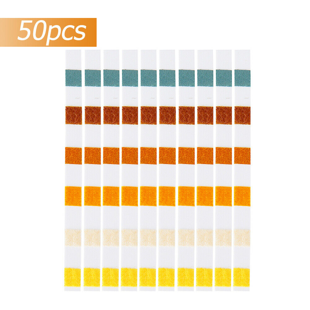 50pcs SPA Swimming Pool PH Test Paper Residual Chlorine PH Value Test Strip @
