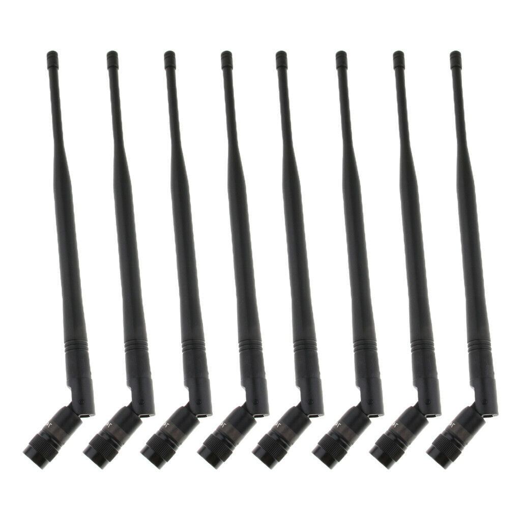 8x DIY UHF Microphone Mic Connector Antenna Signal Line Black, Wireless