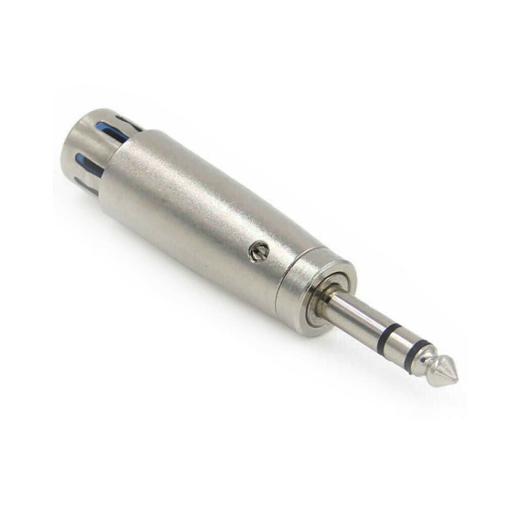 3Pin XLR Female To 6.35mm Male Stereo Audio Microphone Mic Adapter Converter