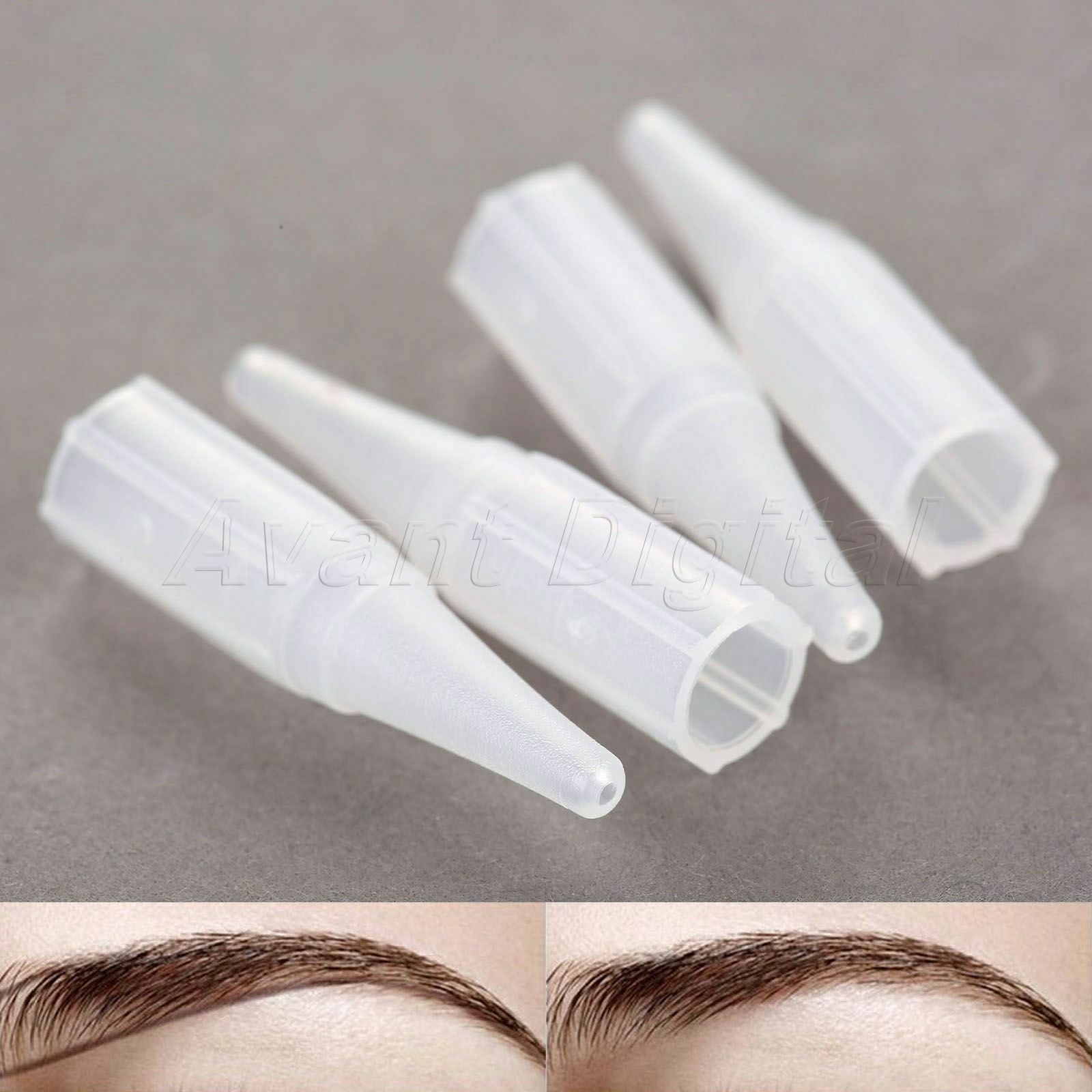 50x Convenient Tattoo Needle Tip Round Mouth 3R Permanent Eyebrow Tattoo Machine