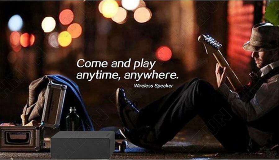 Bluetooth Wireless Speaker w/ Battery Hands-Free Call AUX Play Double Speakers