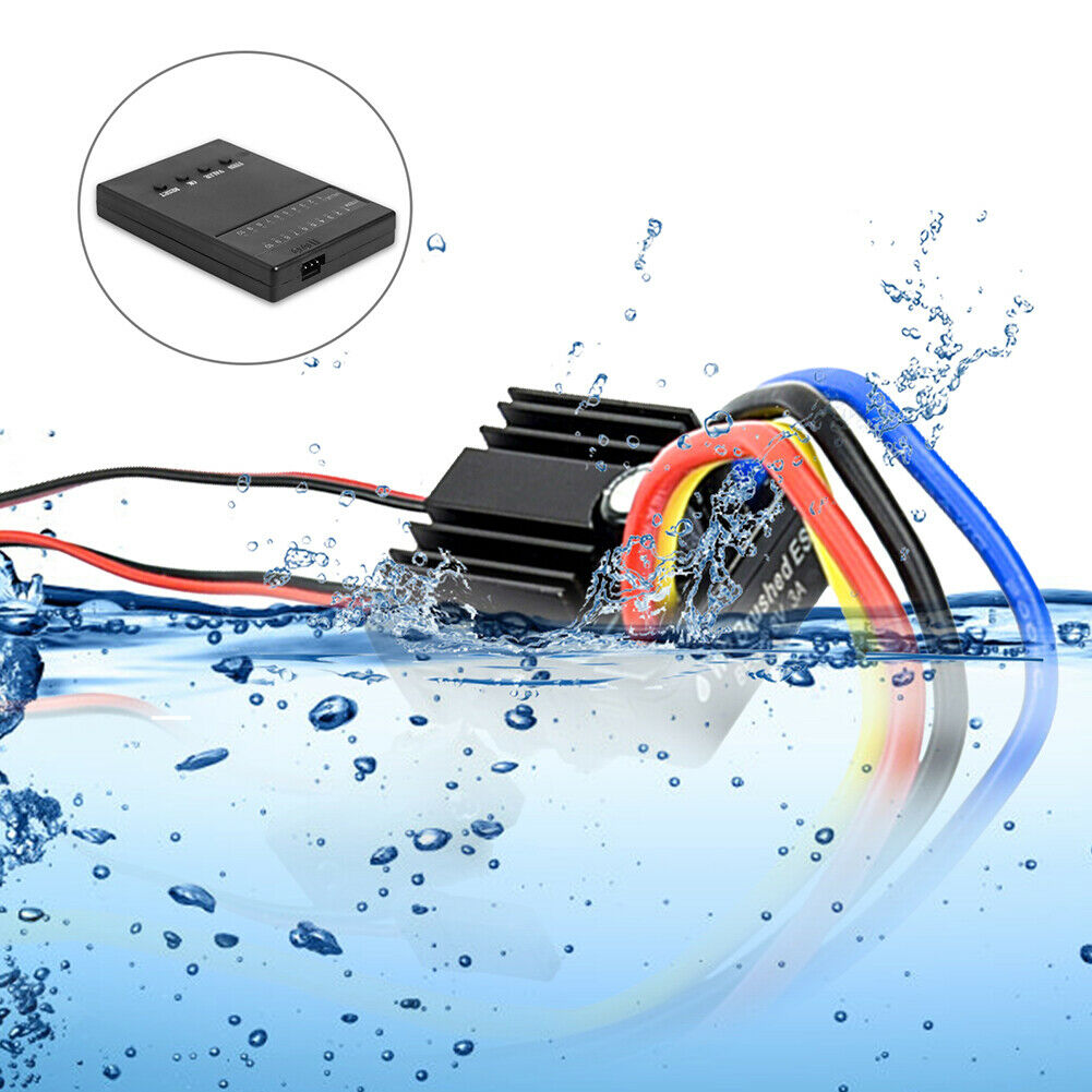 New 1:10 1/8 WP Crawler Brush Brushed 5.8V/ 3A 80A ESC With Program card
