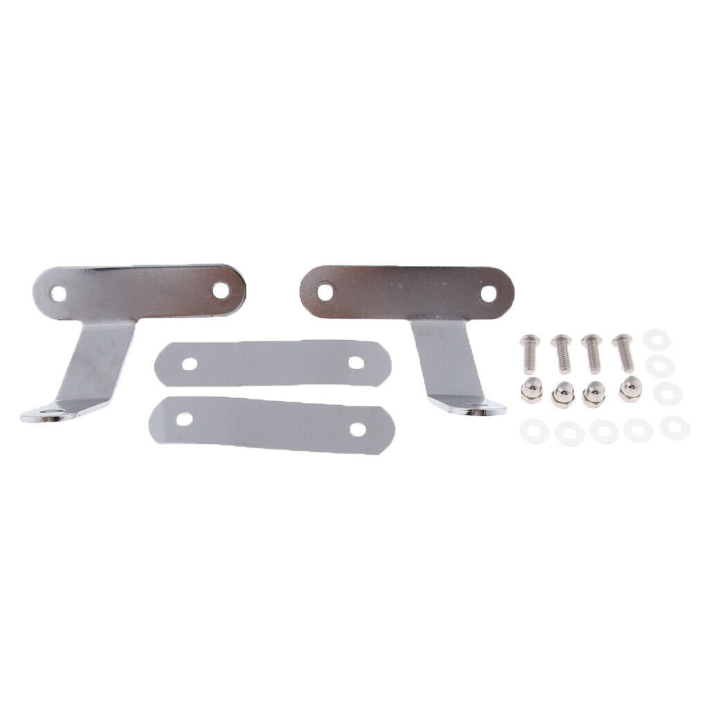 2 Pieces Motorcycle Hand Guard + 2 Pieces Mounting Bracket (left And Right) + 2