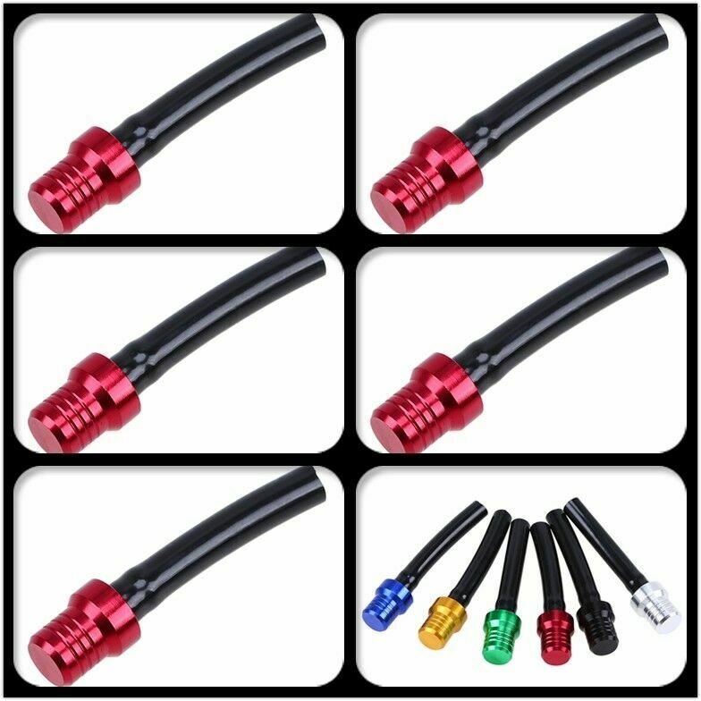 5xRed Gas Fuel Tank Cap Valve Vent 2 Way Vent Breather Dirt Pit Bike ATV Scooter
