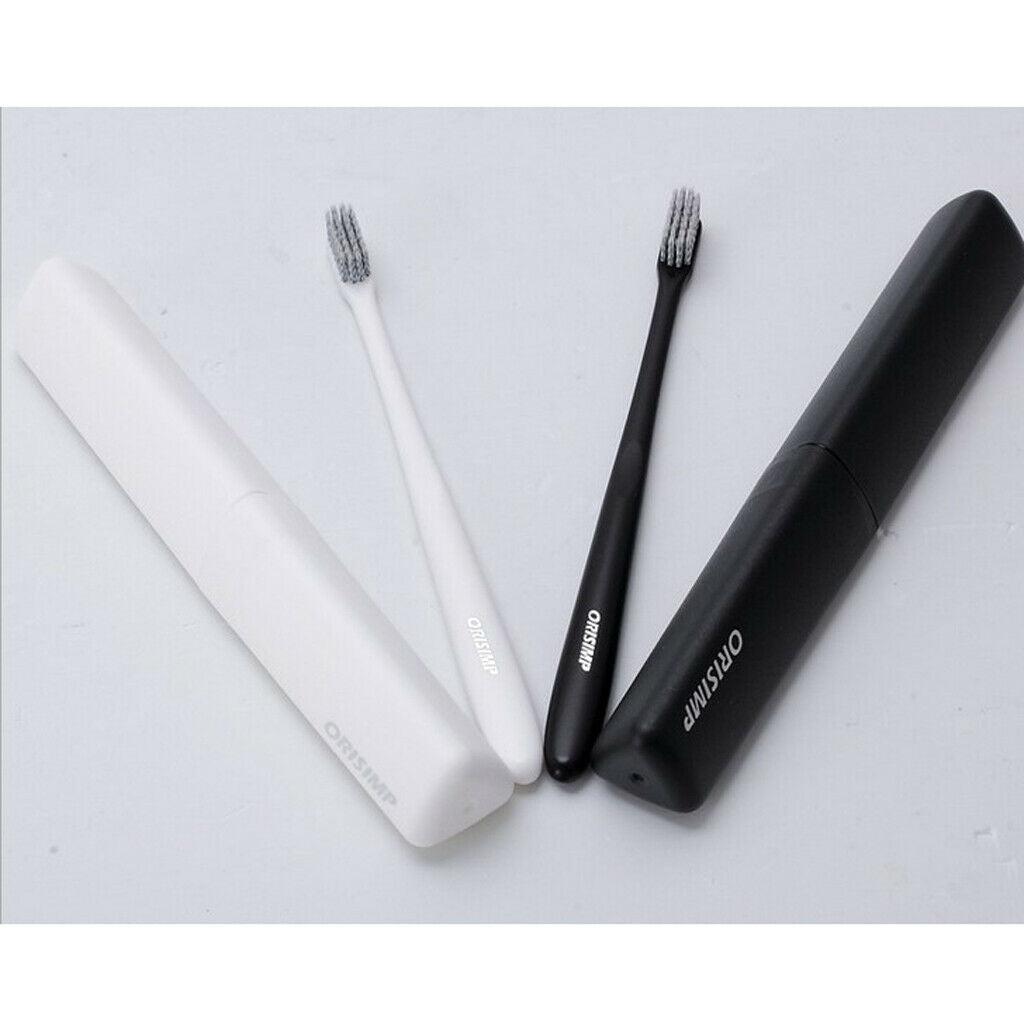 Adults Bamboo Charcoal Fiber Toothbrush Soft Bristle Tooth Brush Khaki