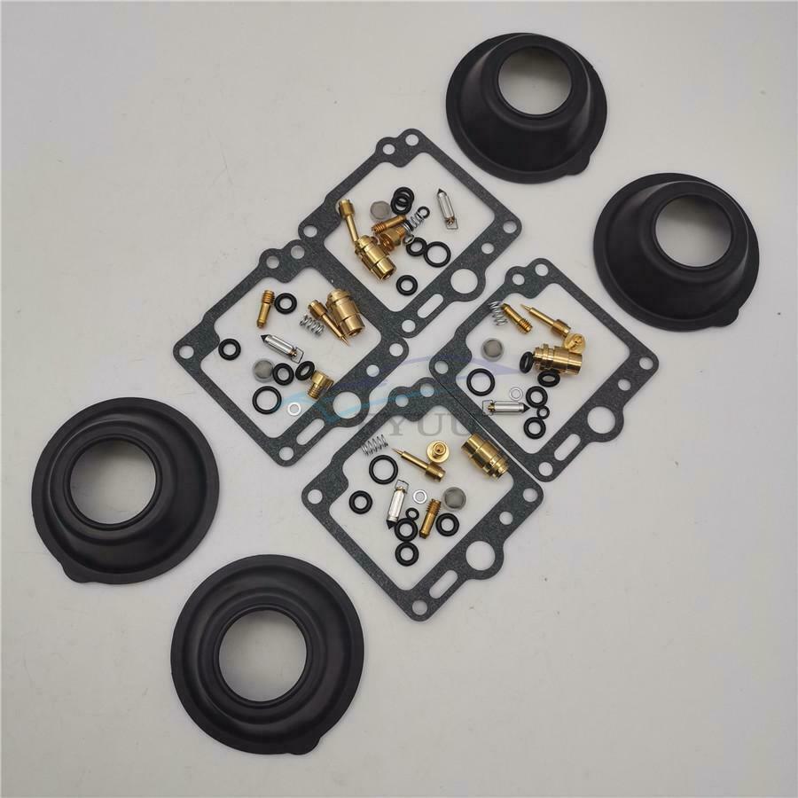 4 Sets Carburetor Repair Kit W/ Diaphragm For YAMAHA XJ700X XJ 700 XJ700 X