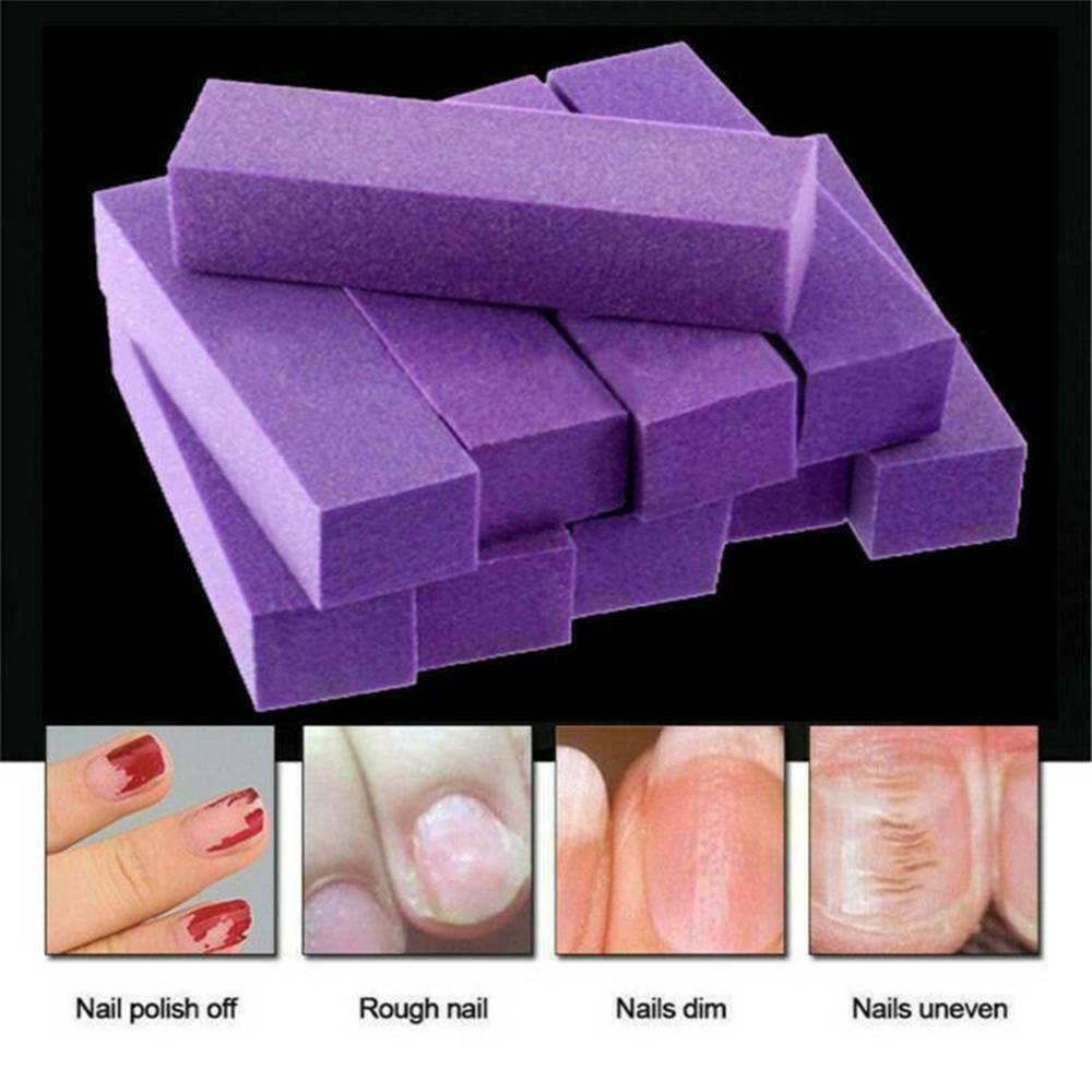 10X Buffing Buffer Block Files Acrylic Pedicure Sanding Manicure Nails Art Tips