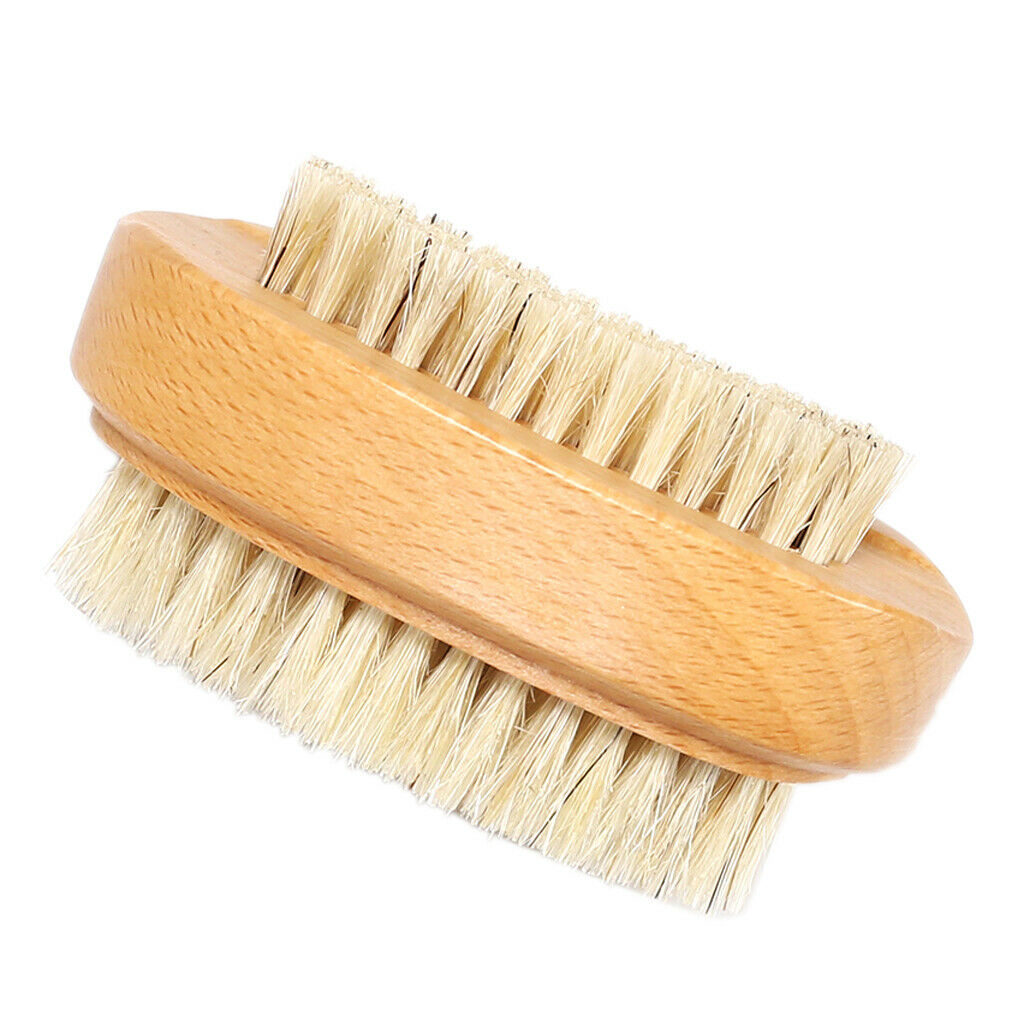 Natural Wood Finger Nail Brush Scrub Fingernail Scrubbing Cleaning Nailbrush