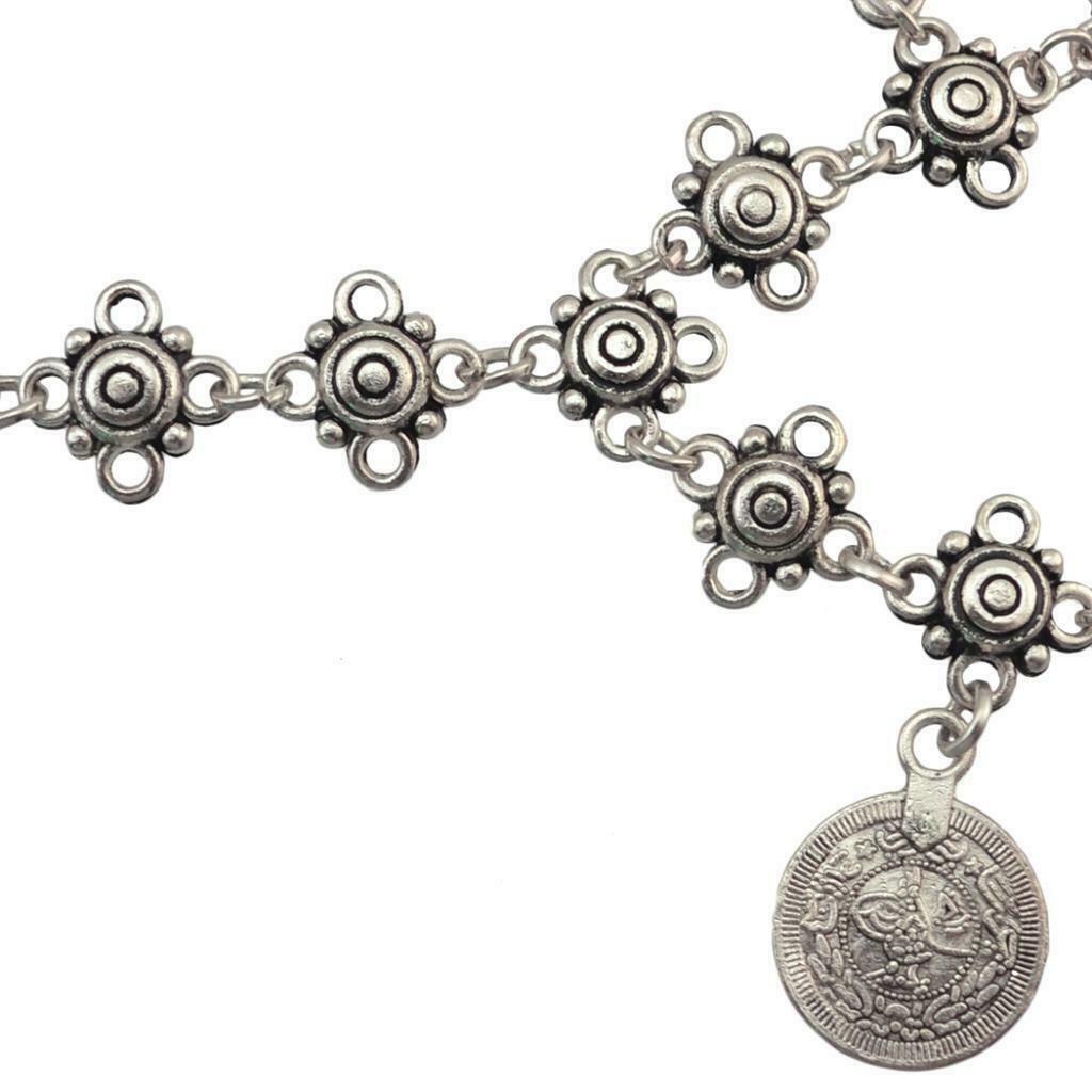 Bohemian Style Coin Toe Chain Link Anklets Bracelet Foot Jewelry Accessory