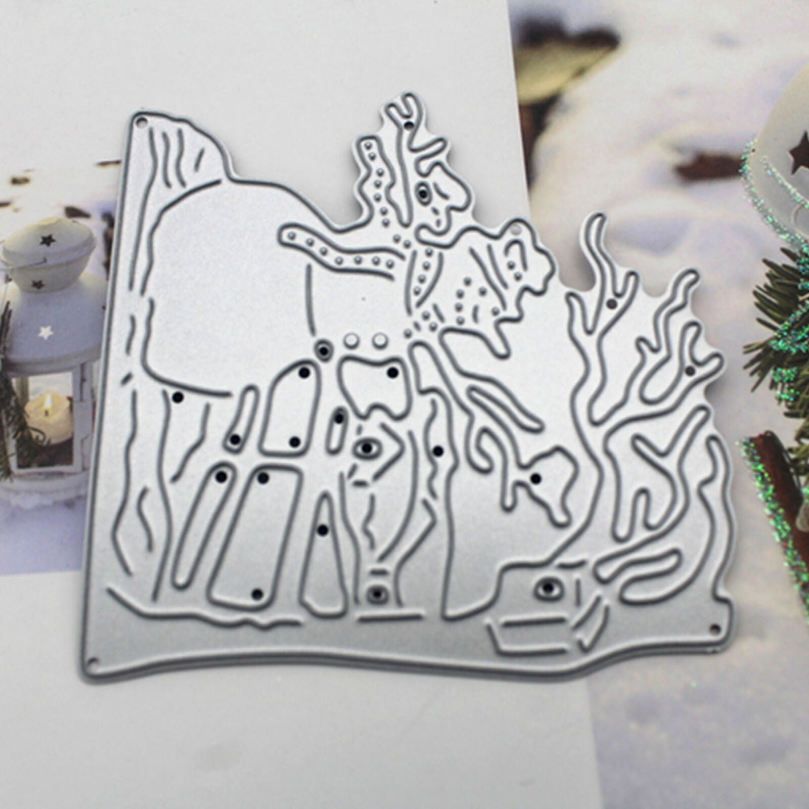 Snowman Christmas Metal Cutting Dies Stencil for Scrapbooking Emboss Craft DIY