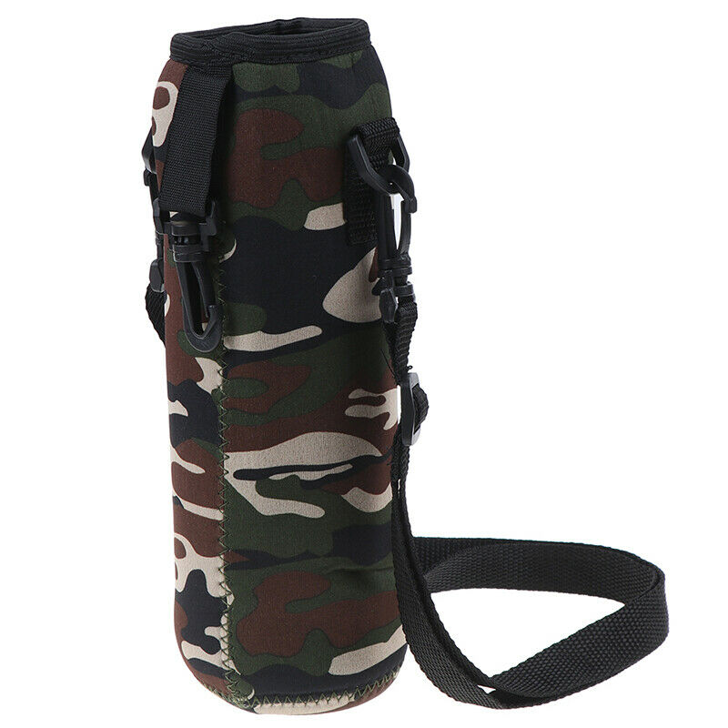 1000ML Water Bottle Carrier Insulated Cover Bag Neoprene Holder Strap OutdooBVDF