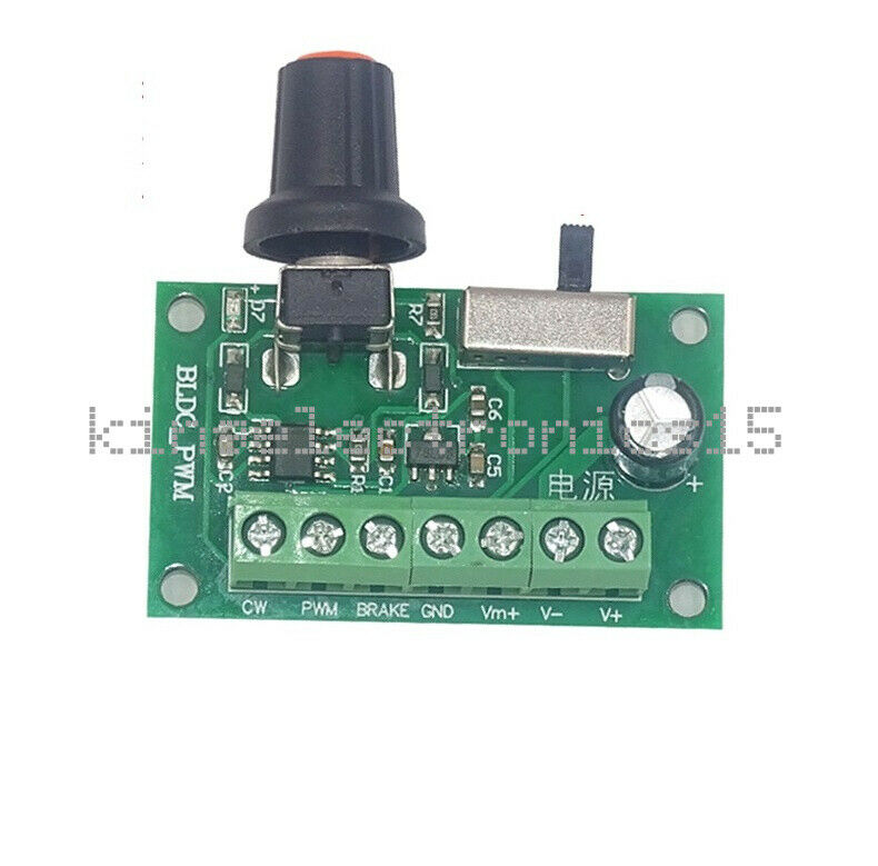 DC 12V/24V Inner Driver Brushless Motor PWM Speed Controller CW CCW Brake NEW